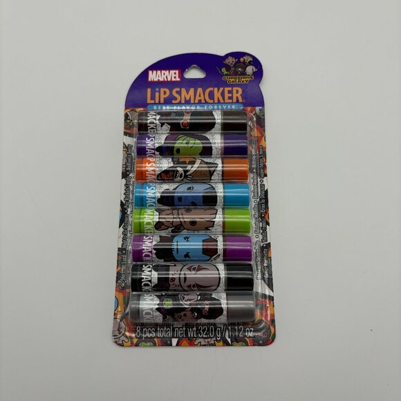 Marvel Guardians of the Galaxy 8pc Lip Smacker Balm Chapstick, Stocking Stuffer - Picture 1 of 2
